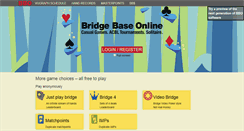 Desktop Screenshot of bridgebase.com