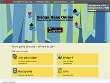 Tablet Screenshot of bridgebase.com